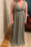 I was a little worried that this wouldn't zip when I got it, as I'm on the larger side of Lulus size larges, but it was the only size available. But, it fits! It zips all the way and I can breathe in it. It's nice quality and the perfect shade I was looking for. - Leah C.