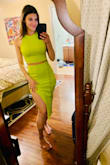 Fits nicely and unique color. Can't wait to wear on my Miami girls trip. Would recommend. - Kathleen M.