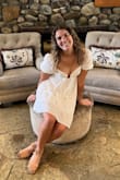 Such a fun dress for Spring pictures!  Definitely a dress made for smaller chested women. - Julee F.