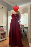 It is such a cute dress! The slit was a bit low for me, so I had to get it tailored with the bottom, but it was so affordable and high quality. - Grace Z.
