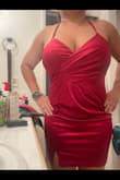 Nice material has some stretch and it fits nice - Isela V.
