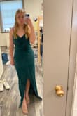The dress fits a little loosely on me, but since there is no zipper and I have to slip it on and off I decided to stick with the size I ordered!
I am excited to wear it to formal though and would highly recommend! - Ken S.