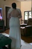 I love this dress. It's beautiful and fits the vibe for my backyard perfectly. So excited to wear this dress at my wedding! I will have to fine so shape-wear to get the shape I want though. - Nicole P.