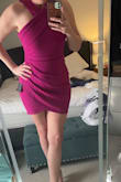 I'm 5ft 9 and I think it's a touch short but I don't care. This dress is cute and hides my insecure areas and is sexy and comfortable! - Jessica W.
