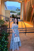Only minus to this dress was too long & had to hem it. Otherwise fits perfectly top and waist. Perfect for my Hawaiian vacation and got compliments randomly from strangers as well

I'm usually a small. 32B - Jackie D.