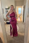 This dress was perfect for a formal end of the school year ball. The theme was casino night so I wanted some sparkles and this was perfect. 

I definitely have hips, and this dress has just enough room/stretch to accommodate that and still be super flattering (but I did wear shapewear because it will kind of accentuate curves/tummy). 

I would absolutely get this dress if I had to do it again! - Maddie W.