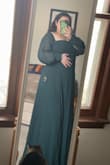 This dress fits me perfectly literally in every way. I'm so serious it fits me better than my last prom dress that was tailored for me! It's super flattering and hugs all the right places! Plus the sleeves are long enough to be pulled up on the shoulder and still have room to move! - Bailee R.