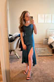 This dress was a super fun color, but looser than I'd have liked on my figure. - Aisling G.