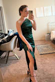 I love this dress' color! Unfortunately, to make it the right length, it squished my boobs flat, so it wasn't very flattering considering I'm already part of the "Itty Bitty Titty Comittee." If you're taller than 5'0," I'm sure it would look divine on you! - Aisling G.