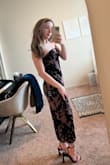 Not gonna lie: I opened up this package, and was like, "No way would I have ordered this!" But I'm so glad I did! The dress looks a bit more purple up close, but wow! I loved it! And it actually fit my petite build too! - Aisling G.