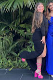 I ordered this dress (black dress) for my law school prom and I got so many compliments. I recently lost some weight and wanted to show off some of my curves and I was so happy with how this dress made me look. I did have to get it hemmed since I'm on the shorter side. But other than that, it was such a great material and style! - Amanda E.