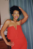 Red is my signature color. I wore this during the Christmas holidays with my furry green earrings and received many compliments. The red color looked just as advertised. - Kimberly G.