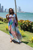 This dress made my feel beautiful all day. It flowed in the wind every time I made a move. The slits on the side were perfect. - Susan P.