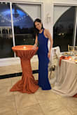 This dress is perfect for a wedding or gala event. It is classic and sexy. The color is really vibrant and the texture was good as well. 
The only thing is that it very long so you may need to hem. - Chantale I.