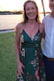 The length was long so I did have to have some alterations, but the dress was absolutely beautiful! The color is stunning and the quality was great. Wore to a wedding in south Florida. Was a little warm, but overall comfortable.
I went back and forth between the xs and sm. I landed on xs, but had to alter the zipper in back as it wouldn't zip all the way up, but the xs fit better in bust and wasn't as full around the bottom.
Sorry I don't have a pic with the length. - Jessica R.