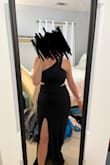 Got this dress for my formal and it's so cute- I've gotten so many compliments! It's stretchy enough to fit perfectly well but also cinches you in at the waist to give you that hourglass figure and the cutouts are super cute. It's a bit long so I had to get it hemmed but if you're wearing it with heels then it'd be perfect - Amelia W.