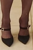 I bought these shoes in part because they were on sale and inexpensive enough so that even if they weren't just right I wasn't out too much $.  I received them quickly, they fit perfectly, are super comfortable, and Oh So darn Cute!  I love them!  I'm even going to buy the nude ones, at full price because these are exactly what I wanted and more. - Kelly S.