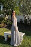 Fit perfectly. Everyone kept complimenting it. I felt so pretty in it with how it flowed and fell off my shoulders - Gabriela A.