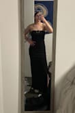 This dress was so flattering and simple but you can also dress it up if needed. Overall solid choice for a long black dress. - Valentina P.