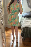I love this dress. It's really bright and fun to wear, not too oversized. Perfect length with lower heels. - Brianna S.