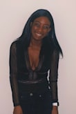 I wore this bodysuit for a concert and it fit so nicely! It was a bit snug to button up but it wasn't bothering me throughout the night. Would recommend this! - Cydnie P.