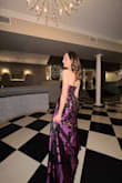 I really enjoyed wearing this dress to a recent event - it felt comfortable and lightweight! I do think it runs fairly large - normally my bust would be super tight in an XS but this was a bit loose on me. It's also very long - be prepared to wear tall heels or the skirt will drag on the floor (I didn't care and opted for flats haha). The material doesn't feel super high quality but I think the color and shine look good enough, especially in darker environments. It did come fairly wrinkled but it smoothed out nicely after steaming. I think it's great overall for the price! - Sarah F.