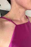 Obsessed with the color, fit, and style of this fun black tie wedding outfit. Has pockets which was helpful. Great material and overall made no alterations except I removed the adjustable straps as the buckle part landed right on my collar bone which was uncomfortable.  If Lulus would make this dress where the adjuster lands on your back and not the front of the dress it would be perfect. - Haley C.
