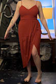 This is a fine dress. The material is super wrinkly and flimsy. Somewhat flattering, but made my giant hips look as giant as they are. - Katlyn K.