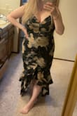 I have looked at the dress 100 times and thought this wouldn't fit and went with something else. That dress didn't work out so I ordered this one. I LOVE IT! It fits so securely and actually has some stretch. I cannot wait to wear this to our friend's wedding next month! If you keep thinking about it just buy it. It is so flattering on and it's not too long! Absolutely recommend! - Amanda H.