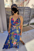 Get the dress! Really high quality, and comfortable to wear. I got it hemmed and used fabric tape for the front. - Gess I.