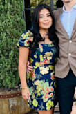 Loved this dress got so many compliments! I am usually a size M in shirts and a size M was perfect fit - Melissa M.