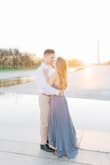 I ordered this dress for my fiancé and I's engagement pictures in DC and the dress was BEAUTIFUL! It fit me so well and it was so flowy, it looked beautiful in the breezes. Such a pretty color too! - Sarah B.