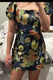 I love this dress!! I'd say it's true to size but runs a little bigger in the chest I'd you are smaller! - Rhaegan L.