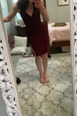 I LOVE this dress. If you're hesitating about whether to get it, don't! 
I have a smaller bust, but I think even people with a bigger bust would look great. 
The fit is great, the length, the height of the slit & the material! - Emerson K.