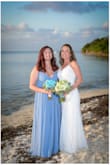 Both my dress and my daughter's dress came from Lulus and both looked better than expected!
The blue dress was purchased by my daughter, she was the Matron of Honor at my wedding in Cozumel, Mexico March of 2023. She looked stunning and said it was really comfortable too. We were all thrilled with her choice! :) - Mary P.