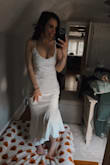 This dress was absolutely perfect! It fit true to size and is very comfortable. - Kiana J.
