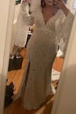 Absolutely gorgeous dress! I can't believe how low this cost. The dress does run a little small so I advise you to size up. But it is absolutely beautiful, and comfortable!
I actually bought this because my wedding plans changed. My original dress was a no go for the wedding. I loved this one even more than my 2k wedding dress! The quality was amazing. - Jasmine J.