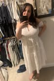So cute and airy and fitted . Will be perfect for after party at my wedding!
The zipper is a bit sticky so it's not done up in pic - Giuseppine R.
