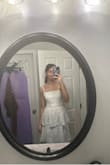 Absolutely in love with this. Bought it for my bridal shower and it looks just like the picture!! It's the perfect length, I thought it would be odd on me considering my height but it's perfect. I got a small and it fits amazing. Not too tight and not too loose. The detail is gorgeous and you could match any style shoe with it and it would look good. - Savannah M.