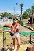 These white cut-offs are too cute, and I felt great in them. There is a bit of stretch in them, so keep that in mind when ordering. I was swimming in an L, but the M was perfect due to the aforementioned stretch. - Paige Y.