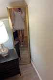 I love this dress! The back is so cute and the cut is great. Its a tad short if youre tall, Im 58, but its not bad! - Katie P.