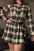 Such a cute winter dress, it works SO WELL with a belt! otherwise it's an oversize, comfy flannel mini gown. Excellent fabric quality- Great deal! - Carley J.