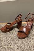 So versatile. I had a pair of brown chunky heel sandals give out on me and these have been the perfect replacements. On top of that the brown heel also works for winter outfits as well. These are a fantastic deal imo. True to size. - Carley J.