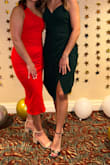 I absolutely love this dress! It was so comfortable (I wore it for 8+ hours for an event). Fits beautifully and the color is so vibrant. I also love the one shoulder. - Brielle L.