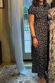 I bought this for a bridal shower and different couples's rehearsal dinner. I got SO MANY COMPLIMENTS at both!! I have bought a bunch from this site before, but returned most because I didn't love them. This is the first one I truly love! The dress fit amazingly true to size (going off of the size chart on the site), and the open back is super sexy. It hit me at the perfect length (I'm 5'5). Slit was great, but wasn't obvious if I was just standing and chatting. 10/10 would buy again!! - Chloe E.