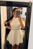 The dress fit perfectly!!! I am obsessed with this halter and cut. I cannot wait to wear it! - Julianna L.