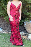 Perfect color, perfect fit, and the fabric held up great for a long day and night of photos, dinner, prom, and after party. Needed to be hemmed for my height. - Leslie F.