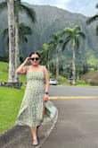 I ordered 2 sizes just to be on a safe side. M fit me the best, the color is so pretty and the fabric is really good too. I was a little skeptical about its string strap but its very sturdy and looks so good on you. - Nischala P.