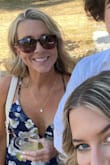 This was a perfect dress for a wedding.  Bust line is so pretty and bonus no bra needed! The high slit was also nice. Colors were even prettier in person. - Jennifer H.