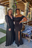 The sheer sleeves was a nice standout for this dress. The fabric was pretty staticky and did attract grass for this outdoor wedding. Over all great fitting dress. - Claudia U.
